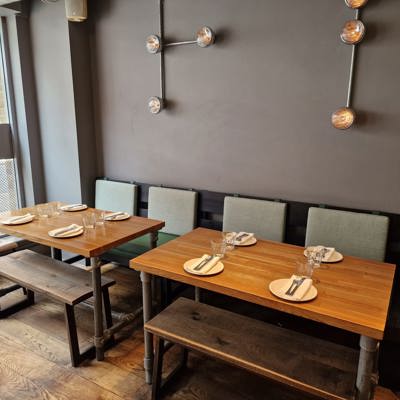 Roti Chai Street Kitchen Banquette Sofa (Back Wall)