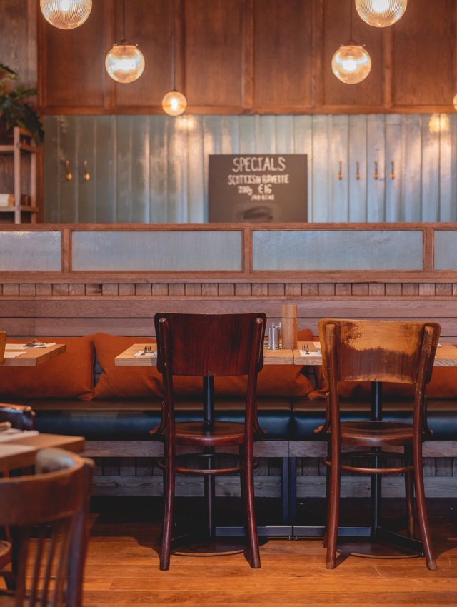 Photo Credit Justin DeSouza (2) Flat Iron Westfield Wooden Banquette Seating