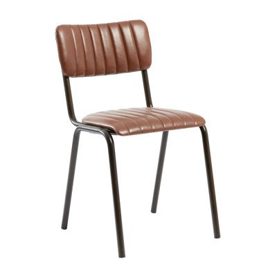 Tavo Stacking Side Chair Vintage Tan