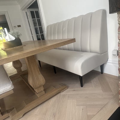 Fluted back Banquette Seating