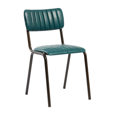 Tavo Stacking Side Chair Vintage Teal