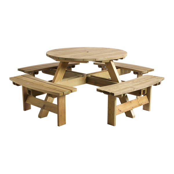King Round Picnic Bench