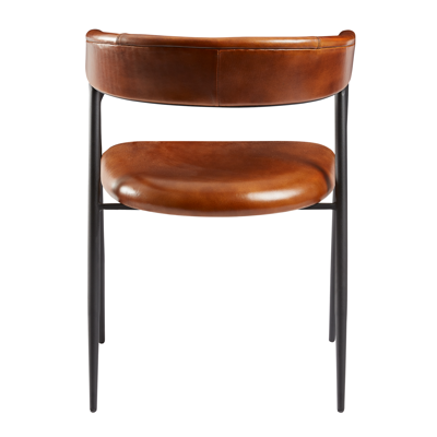 Mario Armchair Tawny Leather Back