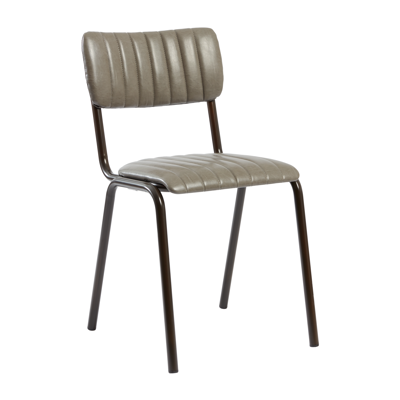 Tavo Stacking Side Chair Vintage Dark Grey