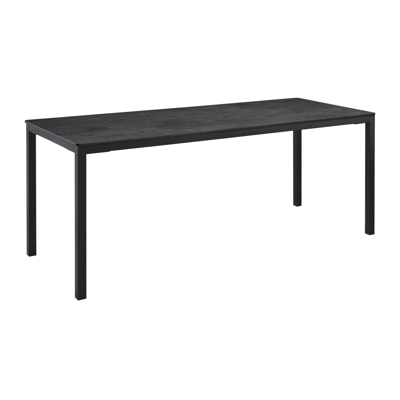 Extrema Dining Height Table Rectangular Metallic Anthracite Black Base 179Cm X 69Cm
