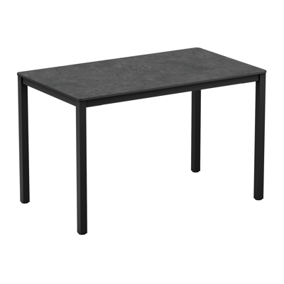 Extrema Dining Height Table Rectangular Metallic Anthracite Black Base